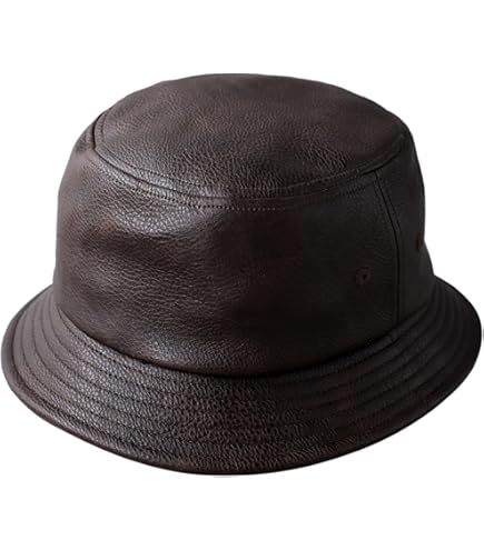 Amazon.co.jp: [デグナー] レザーバケットハット LEATHER BUCKET